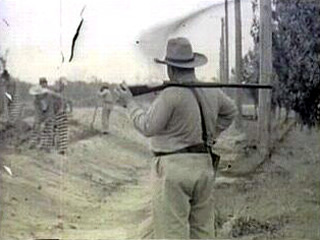 Officer with a firearm.