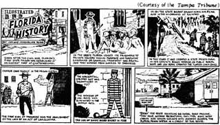 Cartoon showing the major events in Correction's history