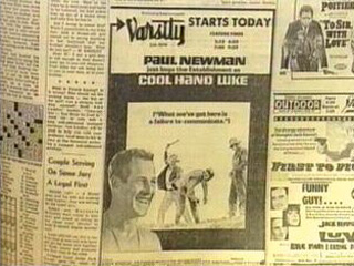 Newspaper Advertisement for Cool Hand Luke