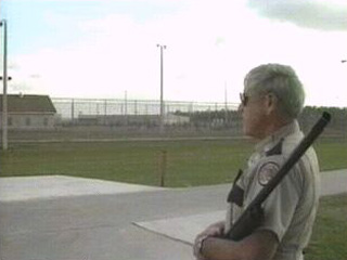 Correctional Officer Stands Watch