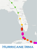 Path of Hurricane Irma