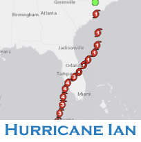 Path of Hurricane Ian