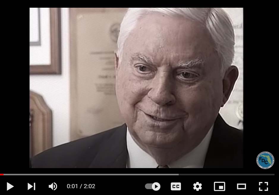 Video of Secretary Wainwright discussing the early release of inmates and the Gideon case.